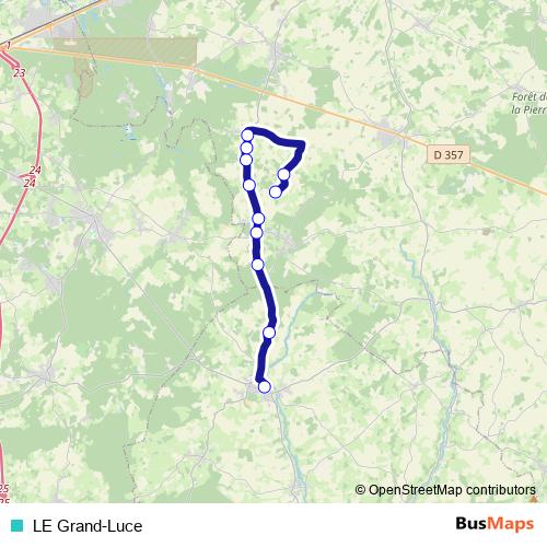 LE Grand-Luce bus Line Map