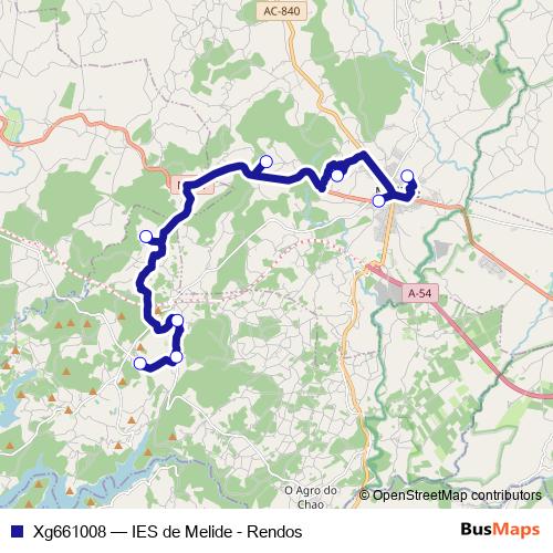 Xg661008 bus Line Map