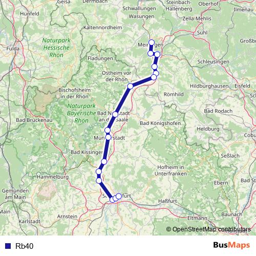 Rb40 rail Line Map