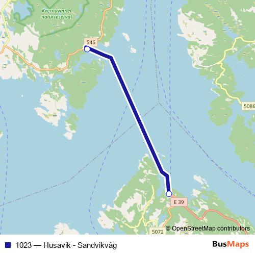 1023 ferry Line Map
