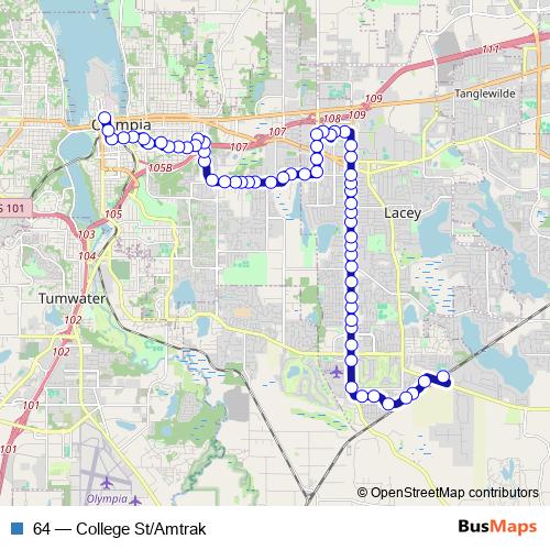 64 bus Line Map