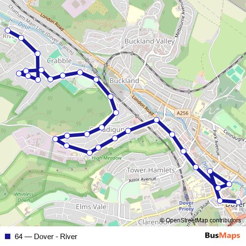64 bus Line Map