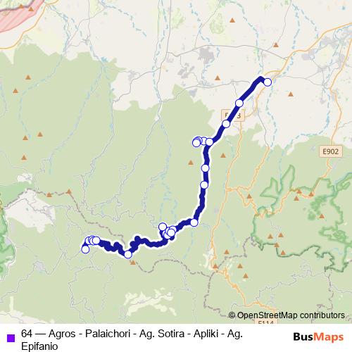 64 bus Line Map