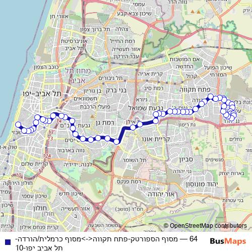 64 bus Line Map
