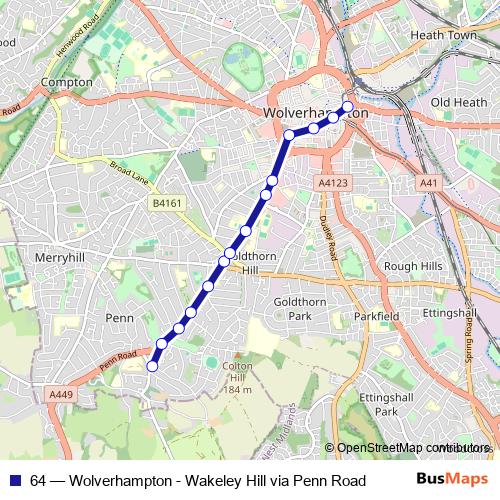 64 bus Line Map