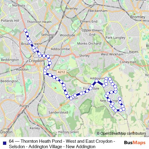 64 bus Line Map