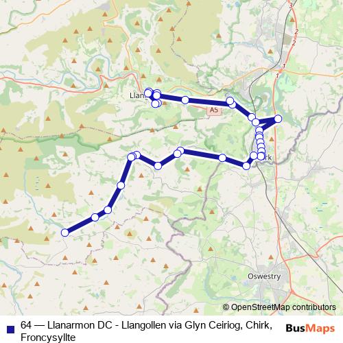 64 bus Line Map