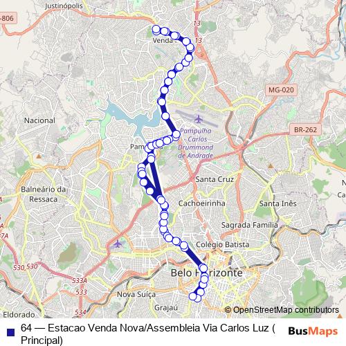 64 bus Line Map