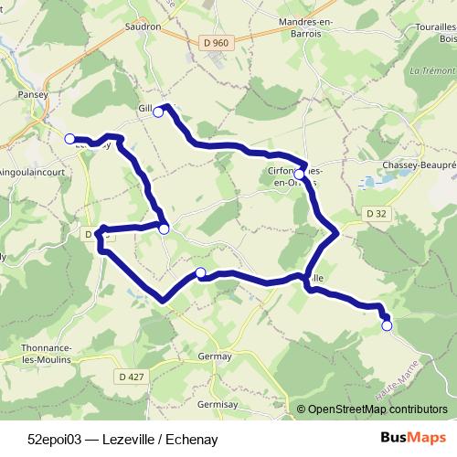 52epoi03 bus Line Map