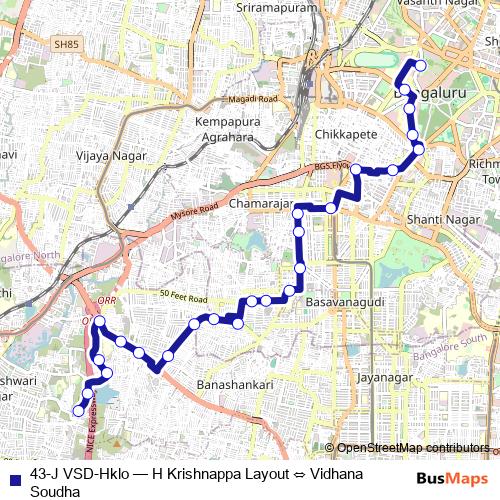 43-J VSD-Hklo bus Line Map