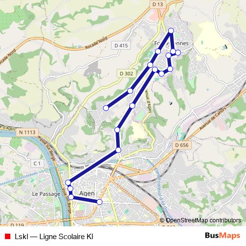 Lskl bus Line Map