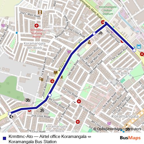 Krmttmc-Ato bus Line Map