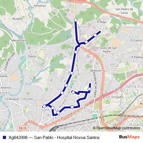 Xg642006 bus Line Map