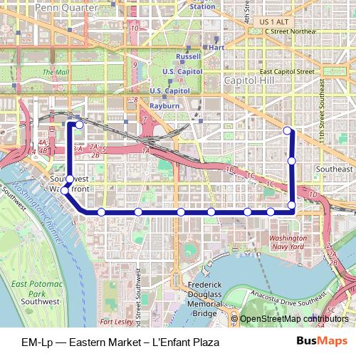 EM-Lp bus Line Map
