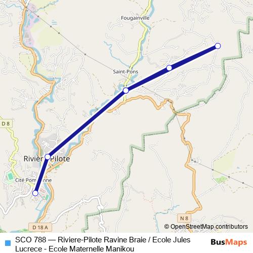 SCO 788 bus Line Map