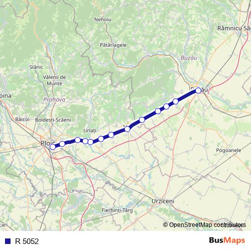 R 5052 rail Line Map