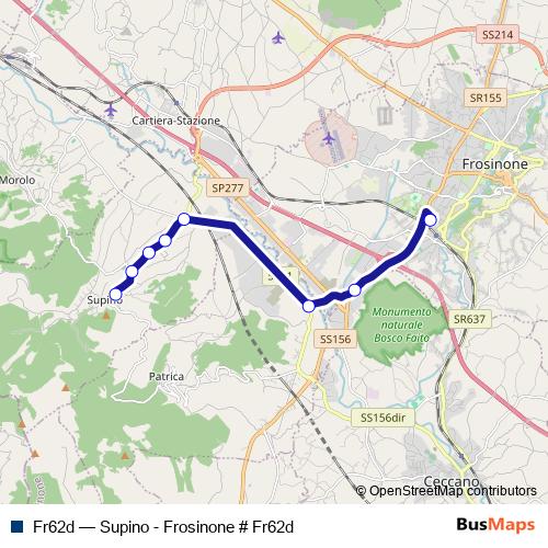 Fr62d bus Line Map