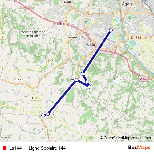 Ls144 bus Line Map