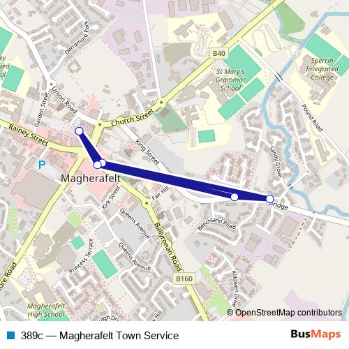 389c bus Line Map