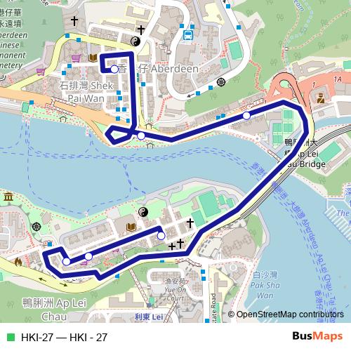 HKI-27 bus Line Map