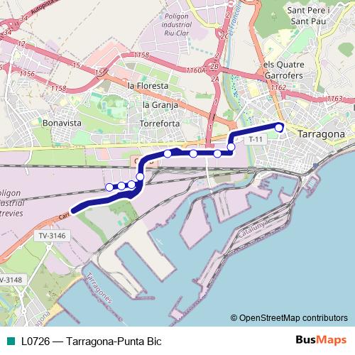 L0726 bus Line Map