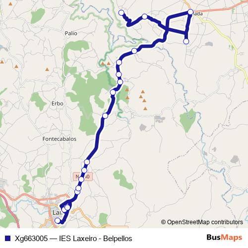Xg663005 bus Line Map