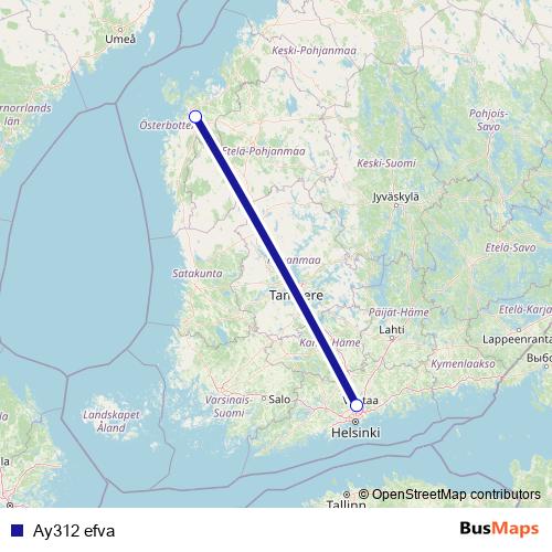 Ay312 efva air Line Map