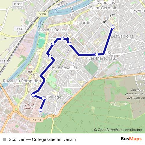 Sco Den bus Line Map