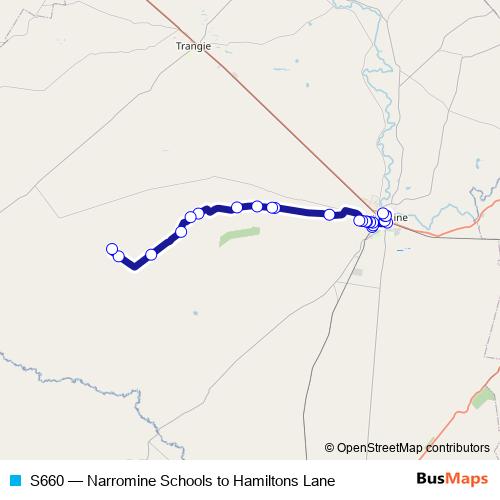 S660 bus Line Map