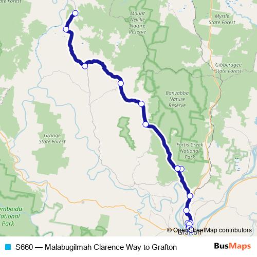 S660 bus Line Map