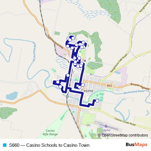 S660 bus Line Map