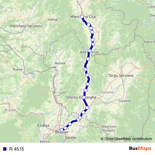 R 4515 rail Line Map