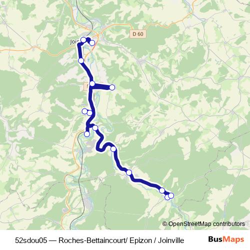 52sdou05 bus Line Map