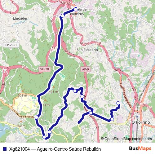 Xg621004 bus Line Map