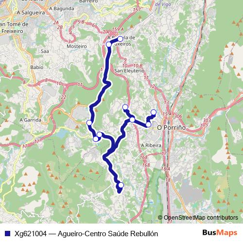 Xg621004 bus Line Map