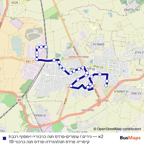 2א bus Line Map