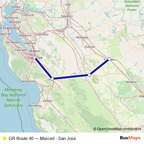GR Route 40 bus Line Map