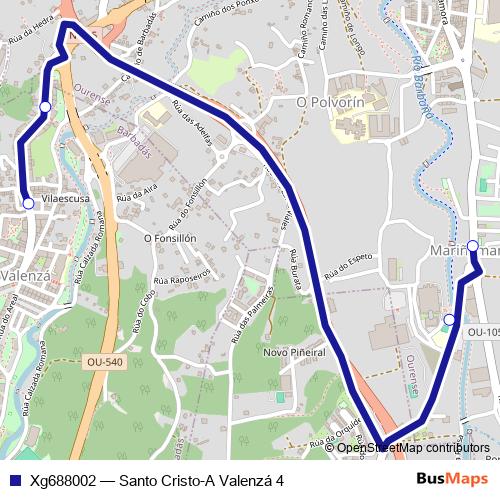 Xg688002 bus Line Map