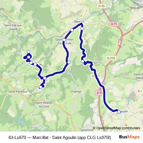 63-Ls670 bus Line Map