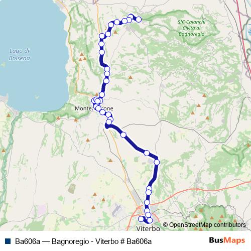 Ba606a bus Line Map