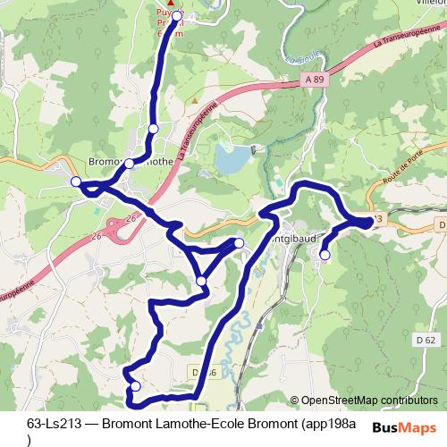 63-Ls213 bus Line Map