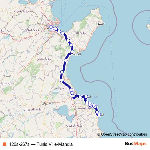 120s-267s rail Line Map