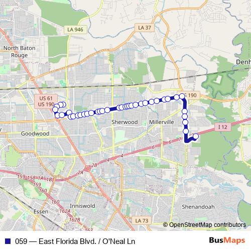 059 bus Line Map