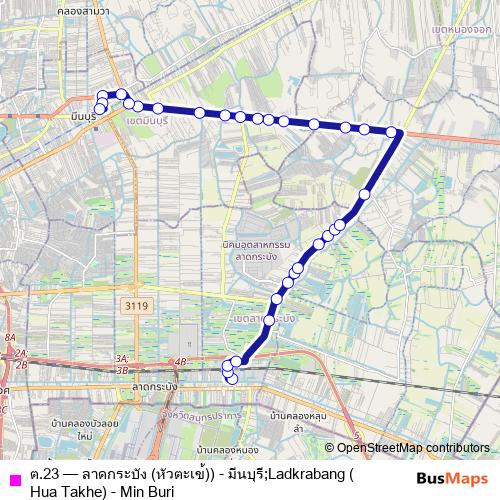 ต.23 bus Line Map