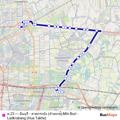 ต.23 bus Line Map