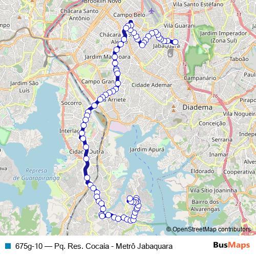 675g-10 bus Line Map