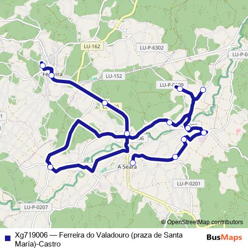 Xg719006 bus Line Map