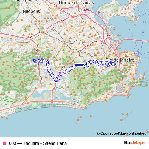 600 bus Line Map