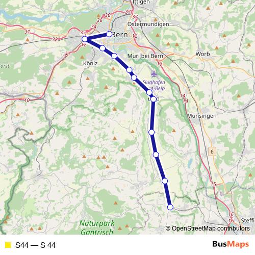 S44 rail Line Map