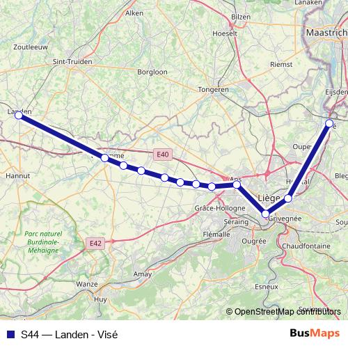 S44 rail Line Map